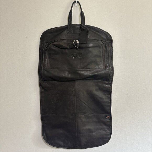 Canyon Outback Leather Goods Brown Genuine Bruno’s Memorial Logo Garment Bag - Picture 1 of 11
